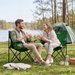 Krzesło turystyczne składane Explorer Outtec - zielone