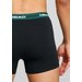 Bokserki męskie Elastic Boxer 2 pary Head - black/green