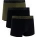 Bokserki męskie Performance Cotton 3" 3pary Under Armour - czarne/zielone Bokserki męskie Performance Cotton 3" 3pary Under Armour - czarne/zielone