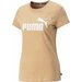 Koszulka damska Essentials Logo Tee Puma - beżowa