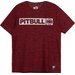 Koszulka męska Hilltop Casual Sport Pitbull West Coast - burgundy melange