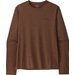 Longsleeve męski Capilene Cool Daily Shirt - Boardshort Logo Patagonia - Berm Brown - Light Berm Brown X-Dye