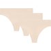Stringi damskie Pure Stretch NS Thong 3 pary Under Armour - kremowe