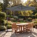 Parasol ogrodowy Modern LED 350cm Luverno - szary