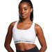 Biustonosz sportowy damski Crossback Mid Bra Under Armour - biały