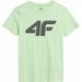 Koszulka chłopięca 4FJWSS24TTSHM1115 4F - jasna zieleń