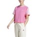 Koszulka damska Essentials 3-Stripes Single Jersey Crop Top Adidas - różowa