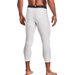 Legginsy męskie HeatGear 3/4 Under Armour - white/black