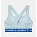 Biustonosz sportowy damski Crossback Mid Bra Under Armour - błękitny