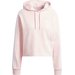 Bluza damska Essentials 3-Stripes French Terry Crop Hoodie Adidas - Sandy Pink