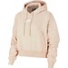 Bluza damska z kapturem Air Fleece Nike - beżowa