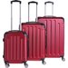 Komplet 3 walizek Berlin Bagia - red wine