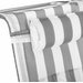 Krzesło plażowe z funkcją leżaka Sun Flex 2w1 Outtec - paski/szare