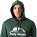 Bluza męska Nord Graphic Pull Over Hoodie Helly Hansen - jungle green