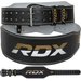 Pas kulturystyczny ze skóry RDX Sports 4“ WBS-4RB
