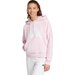 Bluza damska Essentials Big Loog French Terry Loose Adidas - Clear Pink/White