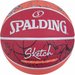 Piłka do koszykówki Sketch Drible 7 Spaldning - drible/czerwony-bialy