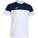 Koszulka męska Crew V Short Sleeve Joma - white navy