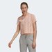 Koszulka damska Brand Love Cropped Tee Adidas - peach