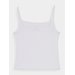 Bezrękawnik, crop-top damski 4FSS23TTSHF346 4F - biała