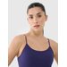 Biustonosz sportowy bezszwowy damski USBAF151 4F - ciemny granat