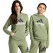 Bluza juniorska Essentials Two-Colored Big Logo Cotton Hoodie Adidas - oliwkowy