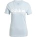 Koszulka damska Loungewear Essentials Slim Logo Tee Adidas - jasnoniebieska