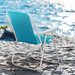 Krzesło turystyczne, plażowe, ogrodowe Outtec - niebieskie