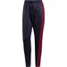 Spodnie dresowe damskie 3-Stripes Snap Adidas - granatowy/czerwony