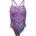 Strój kąpielowy dziewczęcy Lace Up Back One Piece Nike Swim - fioletowy