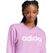 Bluza damska Essentials Linear French Terry Adidas - Preloved Purple