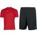 Komplet piłkarski męski: koszulka Combi + spodenki Nobel Joma - red/black