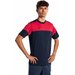 Koszulka męska Crew V Short Sleeve Joma - white navy