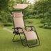 Leżak ogrodowy/plażowy składany Zero Gravity Sun Outtec - beżowy