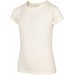 Koszulka dziewczęca HJZ22 JTSD002 4F - łamana biel