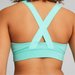 Biustonosz sportowy damski Mid Impact Fit Bra Puma - turkusowy