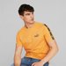 Koszulka męska ESS+ Tape Tee Puma - musztardowa