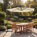 Parasol ogrodowy Modern LED 350cm Luverno - beżowy