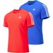 Koszulki męskie AeroReady 3 Stripes 2szt. Adidas - pomarańczowa/niebieska