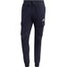 Spodnie dresowe męskie Essentials Fleece Regular Tapered Cargo Adidas - granatowe