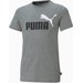 Koszulka juniorska Essentials+ 2 Colour Logo Tee Puma - khaki