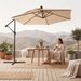 Parasol ogrodowy Modern LED 350cm Luverno - beżowy