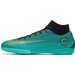 Buty piłkarskie halowe Mercurial X Superfly VI Academy CR7 IC Nike - turkusowe