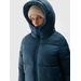 Płaszcz puchowy damski TDJAF475 4F - morska zieleń