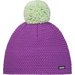 Czapka Merino Jamie Pompon MÜ Eisbar - purple/mint green