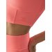 Bezrękawnik, crop top damski 4FWSS24TSLEF072 4F - koral neon