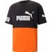 Koszulka męska Power Colorblock Logo Puma - pomarańczowy