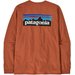 Longsleeve męski P-6 Logo Responsibili Tee Patagonia - Redtail Rust