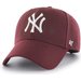 Czapka z daszkiem MLB New York Yankees '47 MVP Snapback 47 Brand - dark maroon/white