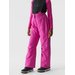 Spodnie narciarskie dziewczęce na szelkach TFTRF659 4F - różowy